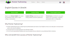 Desktop Screenshot of premiertaaltraining.nl