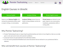 Tablet Screenshot of premiertaaltraining.nl